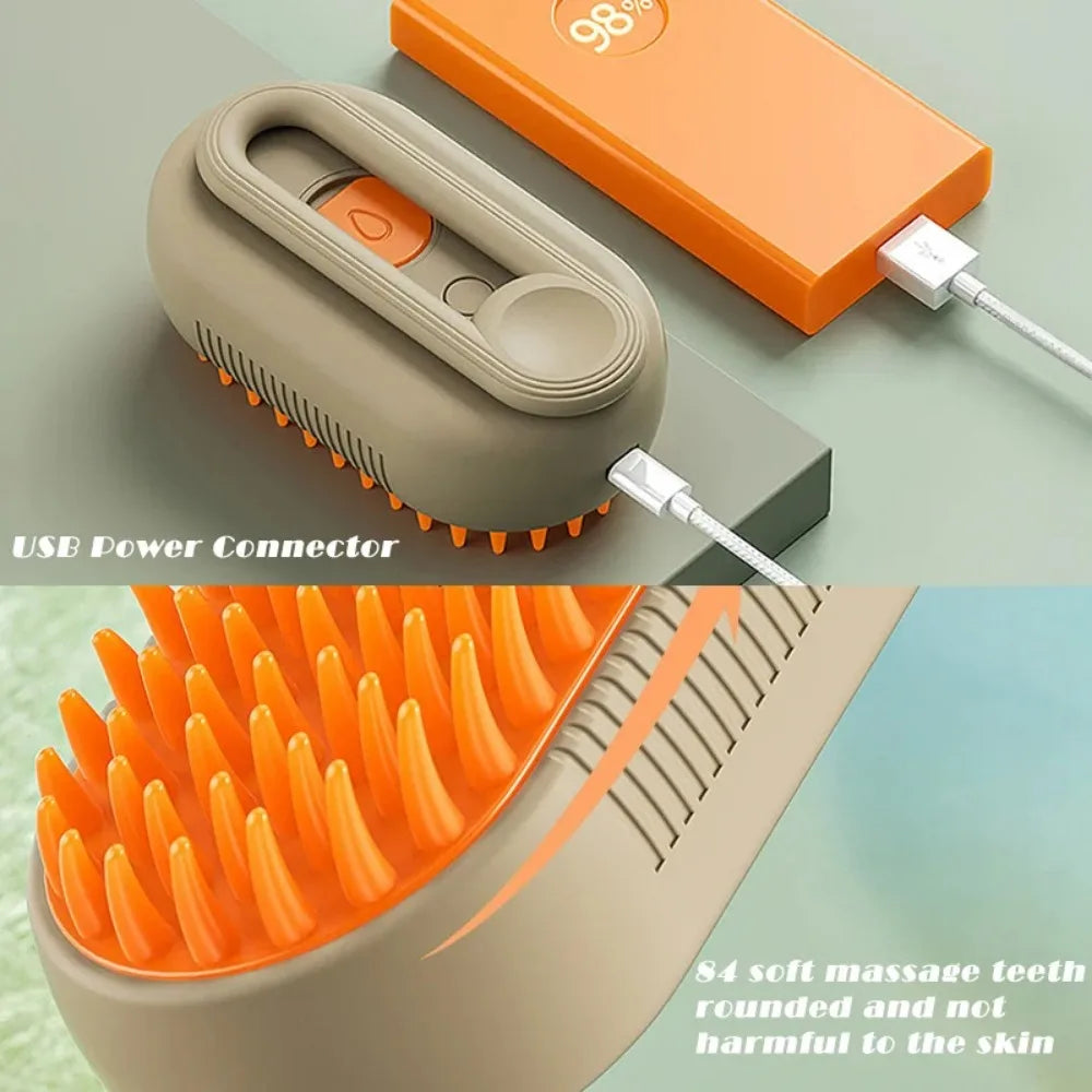 3-in-1 Steam Pet Brush