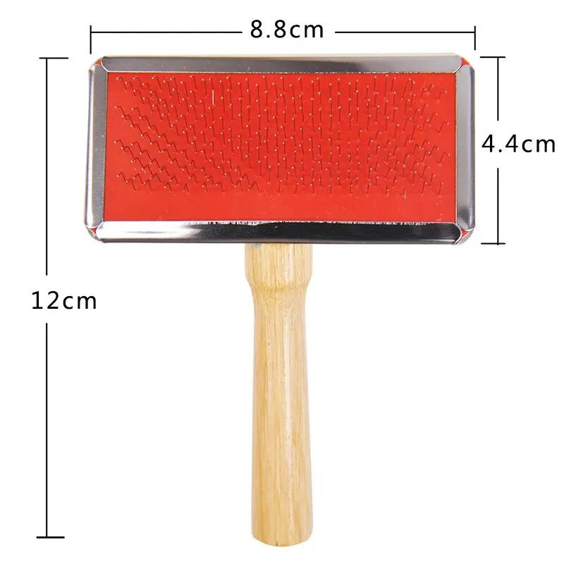 Wooden Handle Pet Needle Comb