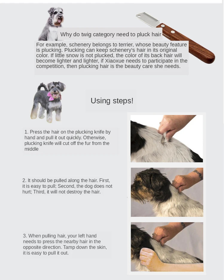 Pet Hair Trimmer Brush